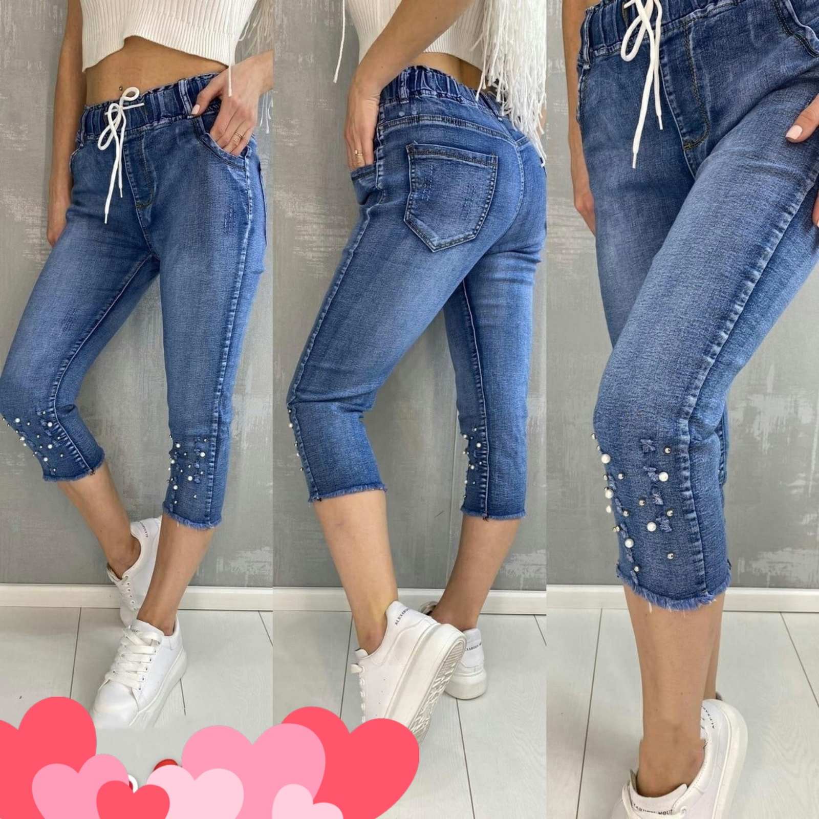 Капри джинсовые женские летние