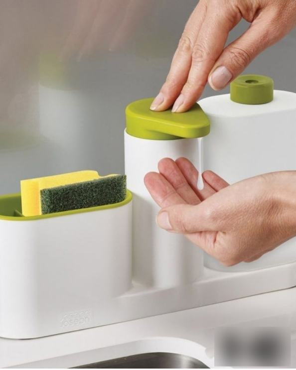 Дозатор для моющего средства органайзер. Органайзер для кухни sink tidy sey. подставка + дозатор кухонный - sink tidy sey. joseph joseph держатель для губки. органайзер для раковины sink.