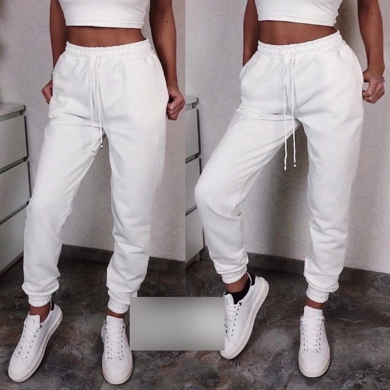 Женские белые спортивные штаны