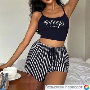 Пижама женская: топ и шорты арт. 1497429