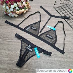 Комплект женского эротического белья: бюстгальтер и трусы арт. 1284358