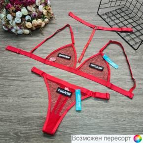 Комплект женского эротического белья: бюстгальтер и трусы арт. 1284364