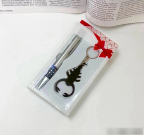 Подарочный набор: авторучка и брелок-открывашка арт. 1488947