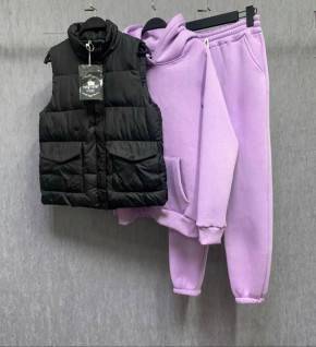 Костюм женский: жилетка, толстовка и штаны арт. 1521291