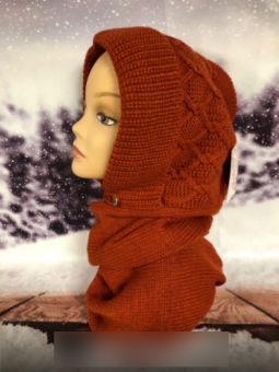 Хомут-капюшон женский (free size) арт. 1362698