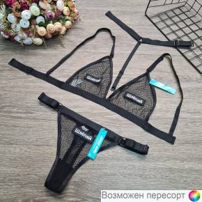 Комплект женского эротического белья: бюстгальтер и трусы арт. 1284354