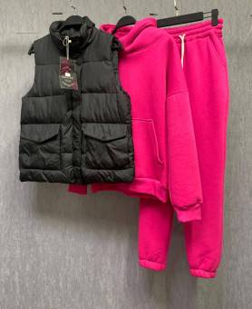 Костюм женский: жилетка, толстовка и штаны арт. 1521286