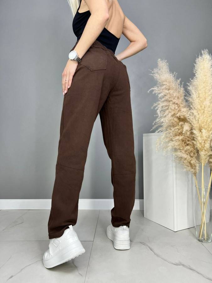Купить штаны женские с начесом арт. 1361919 - джинсы, штаны оптом по низкойцене