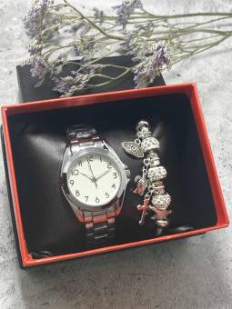 Набор женский: часы наручные и браслет арт. 1504906