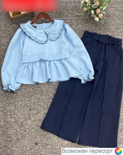 Костюм школьный: блузка и брюки арт. 1484703 Костюм школьный: блузка и брюки арт. 1484703