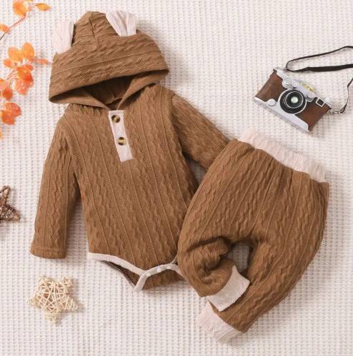 Костюм детский вязаный: боди и штаны арт. 1529993 Костюм детский вязаный: боди и штаны арт. 1529993