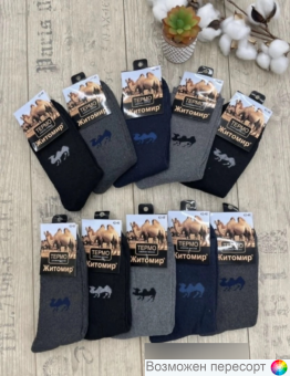 Носки мужские махровые термо р. 41-47 (10 пар) арт. 1535566