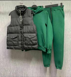 Костюм женский: жилетка, толстовка и штаны арт. 1521287