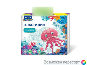 Пластилин 12 цв. арт. 1517848