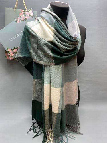 Палантин женский с цветной клеткой (180*80 см.) арт. 1339424 Палантин женский с цветной клеткой (180*80 см.) арт. 1339424