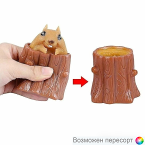 Игрушка антистресс Белка-сжималка арт. 1489056